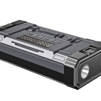 Alimentation de démarrage d'urgence JN Fashion Design 2000a Courant de pointe Moto Camion Voiture Démarreur de saut Lumière LED Écran numérique