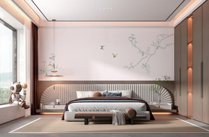 <span class=keywords><strong>Papier</strong></span> peint mural personnalisé imprimé en 3D, peinture chinoise, chinoiserie, fleurs peintes à la main, oiseaux en vol, papillon, <span class=keywords><strong>papier</strong></span> peint mural en soie - Product Image 3