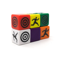 Dés polyédriques en résine personnalisés D6/D8/D10/D12/D20, écologiques, avec logo personnalisable, pour jeux de société DND