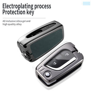 Offre Spéciale étui à clés en alliage de Zinc en gros 3 boutons remplacement de voiture coque de clé à distance boîtier en <span class=keywords><strong>cuir</strong></span> Conversion pour Toyota - Product Image 5