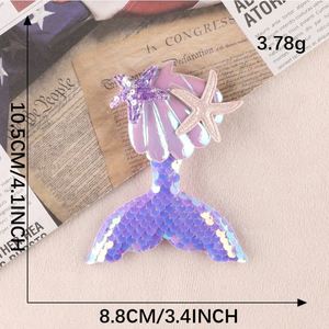 Nuevo Diseño, Parche de Lentejuelas 3D para Coser/Pegar, Bordado de Cristal, Parche de Sirena para Decoración de Pinzas para el Cabello o Ropa Infantil - Product Image 6