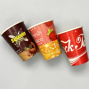 Gobelets en papier enduits de PE, commande en gros directe d'usine, logo personnalisé imprimé, jetables pour la restauration et les boissons - Product Image 4