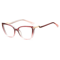 Monture de lunettes optiques Partagas en TR90 œil de chat avec charnière à ressort, anti-lumière bleue, pour femmes