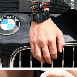 Reloj de Pulsera Poedagar Ultrafino con Correa de Malla para Hombre, Deportivo, Cronógrafo, Resistente al Agua, Luminoso, de Lujo, de Cuarzo - Product Image 5