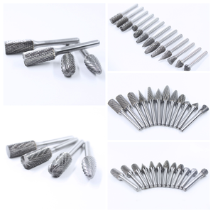 Fraiseuses rotatives <span class=keywords><strong>en</strong></span> carbure de tungstène poli à double coupe avec brise-brisures pour le fraisage de la fonte - Product Image 5