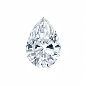 High Quality Igi 1ct 2ct 3ct Fancy Shape Pear Cut Synthetic Cvd Loose Lab Grown Diamond