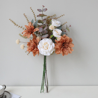 Lily Rose Eucalyptus Pivoine Camélia Arbor Bouquet Fleur Décoration Fleur Artificielle Arrangement Floral