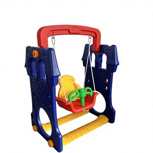 Toboggan et balançoire en plastique pour tout-petits avec télescope intégré, jouets pour bébés, maison de jeu, équipement de terrain de jeu intérieur pour enfants - Product Image 5