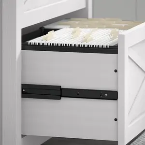 Farmhouse Pure White Oak X Design Key West Archivador lateral con 2 cajones Muebles <span class=keywords><strong>de</strong></span> oficina <span class=keywords><strong>de</strong></span> la marca YF para el hogar y la Oficina - Product Image 4