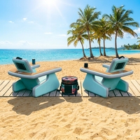 Canapé flottant gonflable Drop Stitch, siège individuel, chaise de jeu aquatique d'extérieur avec dossier, pliable