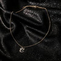 Collier pendentif en acier inoxydable Haomi CE avec initiale en forme de cœur, cadeau d'anniversaire minimaliste pour femme, chaîne de clavicule avec nom, bijoux