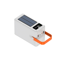 Batterie Externe Solaire 120000mAh Étanche Portable pour Extérieur avec Double Port USB et Lampe Torche pour Camping et Urgences
