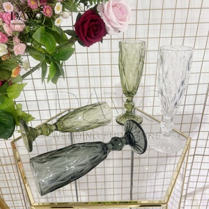 Thanh Lịch Thủy Tinh Thủy Tinh Cốc Vòng Dưới Cup Phong Cách Cổ Điển Rượu Vang Cốc Thủy Tinh Cho Ý Pháp Châu Âu - Product Image 3