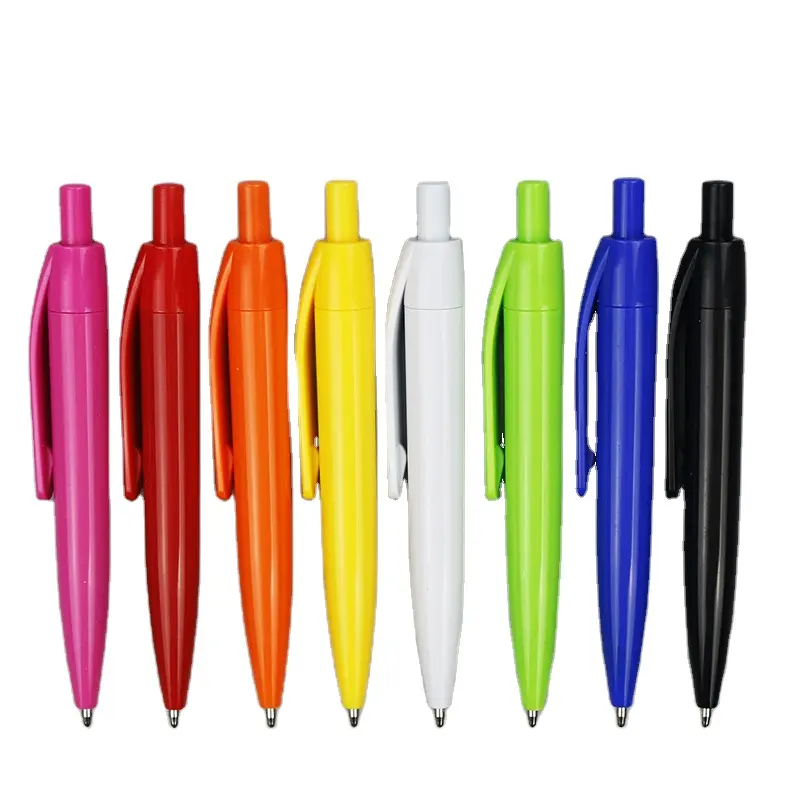 Mini taşınabilir cep tükenmez kalem ofis ipek ekran baskı için güzel kısa topu kalem