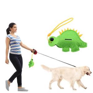Sacs à déjections canines en cuir du fabricant d'origine ; sacs à déjections canines portables pour animaux de compagnie ; outil de ramassage de déjections pour animaux de compagnie avec motif de dessin animé mignon. - Product Image 2