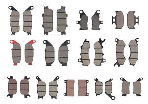 Plaquettes de frein universelles pour vélo électrique, plaquettes de frein à disque semi-métalliques sans amiante pour moto, plaquettes de frein à double pompe CBX125 - Product Image 5