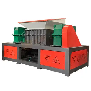 Kim loại đôi trục Shredder công suất lớn nhựa cố gắng gỗ băm nhỏ máy để bán