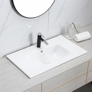 Lavabos pour les mains, meuble de salle de bain, double vasque, bord fin, céramique, vasque de meuble - Product Image 5