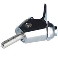 Robinet de cuisine mural moderne en laiton chromé à poignée unique avec filtre à eau sans plomb pour eau froide, installation facile à un seul trou
