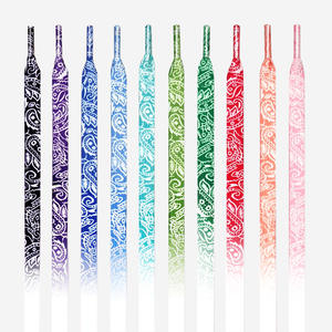 2026 nouveau KJ mode lacets colorés créatif unisexe plat toile baskets chaussures plates lacets chaussures cordes dentelle - Product Image 2