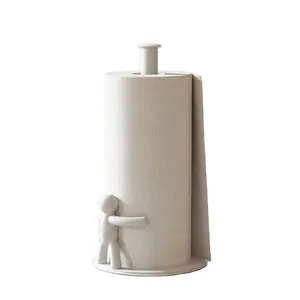 Creative Kitchen Napkin Unique Dispenser Black Paper Towel Holder Little Buddy Stand Tissue Holder Rack For Kitchen Countertop