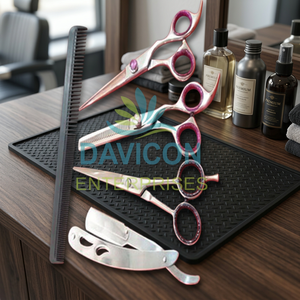 Kit professionnel de ciseaux et rasoirs de coiffeur avec lames en acier inoxydable, base d'instruments chirurgicaux - Product Image 3