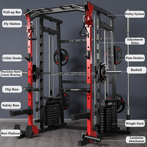 Zoshine Machine Smith multifonctionnelle en métal pour usage domestique et commercial, équipement <span class=keywords><strong>de</strong></span> <span class=keywords><strong>musculation</strong></span>, banc <span class=keywords><strong>de</strong></span> <span class=keywords><strong>musculation</strong></span>, <span class=keywords><strong>appareil</strong></span> d'entraînement aux squats pour les <span class=keywords><strong>bras</strong></span> - Product Image 3