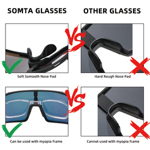 Lunettes de soleil TR90 légères et durables, UV400, pour le sport, le cyclisme, la course à pied, le marathon, le cricket, pour hommes - Product Image 5