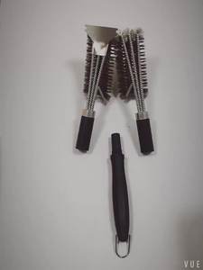 Brosse et grattoir de nettoyage de gril d'acier inoxydable de BBQ remplaçable de vente chaude avec la tête de brosse interchangeable pour le BBQ de camping - Product Image 6