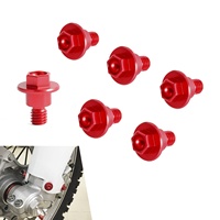 NIceCNC Red Fork Guard Bolt Set untuk Honda CRF450RX 2017-2020 CRF450X 2005-2019 CRM250AR 1997-1998 CRF450R 2002-2020