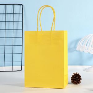 Bolsa de Compras de Papel Kraft de Color Personalizado con Logotipo Impreso, Bolsa de Papel Reutilizable para Regalos, Boutique y Comercio Minorista - Product Image 5