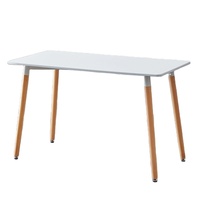 Ensemble de table à manger en MDF au design carré noir, mobilier moderne pour restaurant