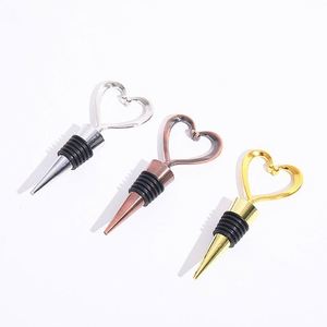 Tapón de Vino de Aleación de Zinc con Diseño de Corazón, Tapón Metálico Premium para Botellas de Vino Tinto, para la Preservación del Vino - Product Image 1