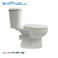 Articles sanitaires en céramique à prix compétitif Toilette de lavage en deux pièces pour WC