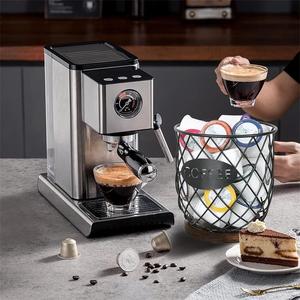 Organisateur de capsules de café pour comptoir de <span class=keywords><strong>cuisine</strong></span>, porte-capsules K avec base en bois, bar à café en métal et porte-manteau avec design OEM - Product Image 4