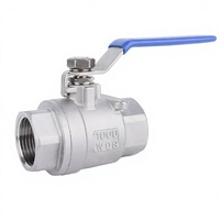 Vanne à boisseau sphérique manuelle XZ 304 en acier inoxydable avec filetage NPT 1/2 po 1000 WOG OEM