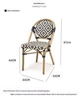 Ensemble table et chaises de salle à manger en rotin PE moderne OEM ODM, résistant aux intempéries, écologique, pour patio, jardin, cour, villa, hôtel, extérieur
