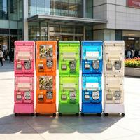 Distributeur de jouets en capsules à double couche, à monnayeur, pour salles d'arcade et magasins de détail
