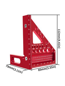 Neue Tragbare Messwerkzeuge 45/90 Grad Holzbearbeitungswerkzeuge Linienlineal 3D Multi-Winkel Messlineal - Product Image 5