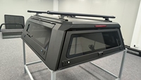 Auvent de camping en aluminium Ute Canopy High Top avec support de tente de toit intégré, compatible avec Toyota Hilux 2015-2024 Double Cabine 5.7ft Expedition