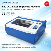Machine de gravure laser CO2 de bureau 3020, petite machine laser avec système de refroidissement par eau pour acrylique, bois, MDF, cuir