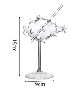 Verre à cocktail de poisson-globe, verres à vin en forme de poisson Mojito verre gobelet verrerie pour la maison fête Bar Club Restaurant - Product Image 4