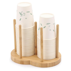 Wholesale Double Tier Standing Cup Rack Holder Irregular <b>Kitchen</b> Water Cup Display Organizer <b>Storage</b> Disposable Cup Racks - Product Image 1