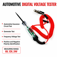 Testeur de circuit automobile 6V 12V 24V, testeur de tension, emballage en carton kraft, outil de test électrique de continuité