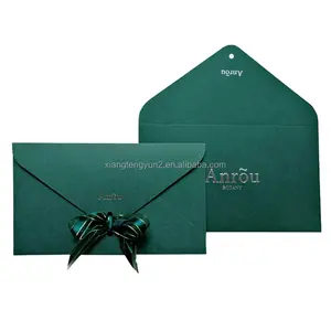 Individuelle luxuriöse samt-Briefsumschläge hochwertige schwarze Briefschläge