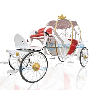 Chariot de mariage 6 places très demandé, chariot de princesse citrouille, chariot à chevaux, chariot Cendrillon, chariot à bonbons, transport spécial - Product Image 6