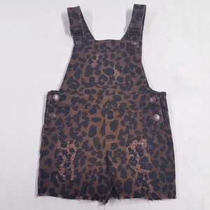 Overol Corto para Niños, <span class=keywords><strong>Ropa</strong></span> de Verano para Jóvenes, Mono Vaquero Unisex con Estampado Desgastado, Pantalones Cortos de Mezclilla - Product Image 5