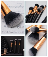 11 pinceaux de maquillage de qualité supérieure pour débutants en maquillage, professionnels, avec étui de voyage