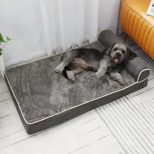 TTTホットセールメモリーフォームぬいぐるみ取り外し可能洗える暖かい整形外科犬用ベッドソファペット用