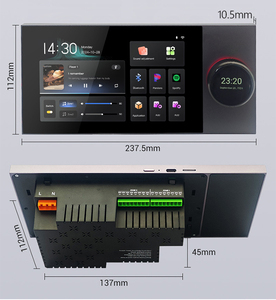 Nuevo Centro de Música de Pared con Pantalla Táctil de 7 Pulgadas 2025, Gateway Tuya Zigbee con 2 Zonas de Música Diferentes y Altavoces con Cable - Product Image 3